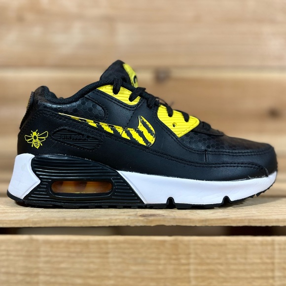 Nike Other - Nike Air Max 90 SE PS, 2.5Y, Bee Black & Yellow
